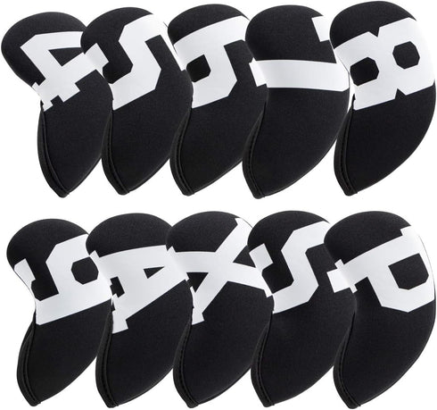 Golf Iron Covers with Colorful Number Neoprene Head Covers for Iron, Fit All Brands Golf Irons, 4/10pcs