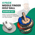 Ultimate Middle Finger Golf Ball Marker - Magnetic Hat Clip, Funny Golf Accessories Gift