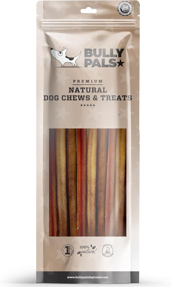 12 inch Standard Bully Sticks for Dogs - 10 Pack - 100%