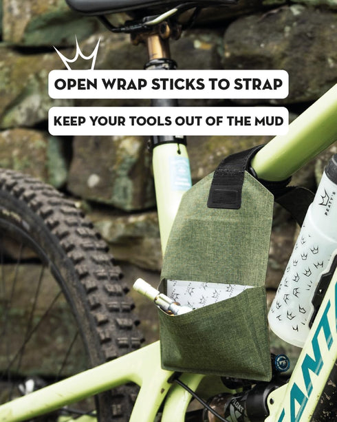 Peaty's Holdfast Trail Tool Wrap, Waterproof Storage Frame Bag with Zip Pouch Pocket for MTB