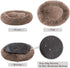 MFOX Calming Dog Bed for Medium and Large Dogs, Faux Fur Donut Cuddler, Sizes L/XL/XXL/XXXL, Up to 100 lbs