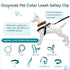 Dog Collar Safety Clip, Chew Proof Prong Collar Double Ended Backup Clasp Stainless Steel, Heavy Duty Dog Chain Leash Connector for Harness, Pinch Collar, Gentle Lead with Carabiner, 8in