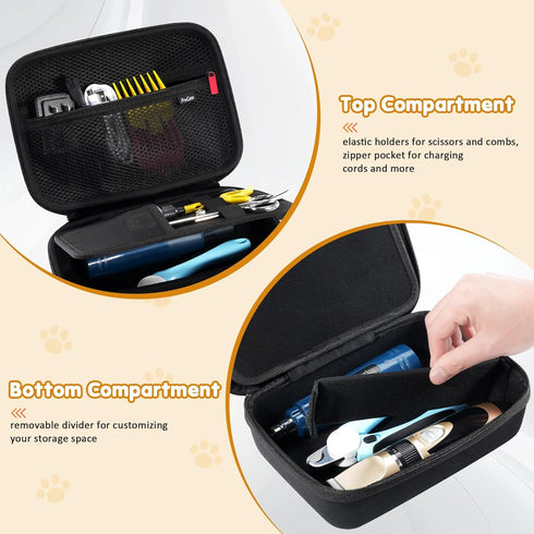 Trimmer ProCase Hard Pet Grooming Tool Storage Case, Travel Organizer for Oneisall/Wahl Dog Clippers, Pet Shaver, Nail