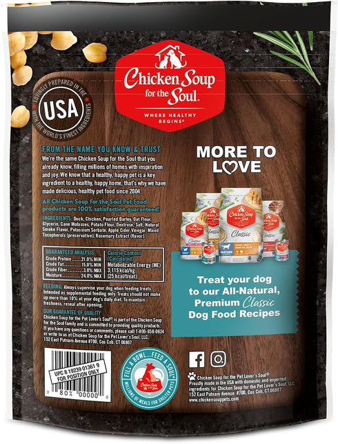 Chicken Soup for the Soul Dog Treats - All Natural Premium Savory Sticks, Soft & Chewy, Real Duck First Ingredient,