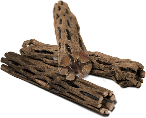 SunGrow 3 Pcs Hermit Crab Woods Climbing Logs & Chews, Long Dried Aquarium Décor Keeps Hermies Active