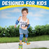 Grow-with-Me Easy Training Adjustable Inline Rollerskates, Quad-Style 4 Wheel Roller Skates for Kids and Toddlers