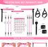 Pilates Bar Kit with Resistance Bands - Stackable Bar for Legs, Hip, Waist, Arm Workouts, Home Gym Yoga