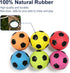 2'' Latex Squeaky Dog Soccer Ball Toys, Vibrant Colors, Dog Football Ball for Puppy Small Medium Dogs (6 Pcs/Set)