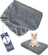 Dog Bed Covers, Soft Plush Replacement Washable Waterproof Dog Bed Liner, 30x20 Inches, Grey
