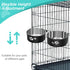 Stainless Steel Dog Crate Water Bowl, No Spill, 2 Pack Hanging Bowls for Medium Large Dogs, Metal Pet Feeder Dish