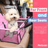 Petbobi Pet Reinforce Car Booster Seat for Dog Cat Portable and Breathable Bag with Seat Belt Dog Carrier Safety Stable