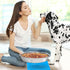Shallow Dog Food Bowls, Non-Slip Food Grade Stainless Steel for Large Dogs - 8 Cups / 2 Quart (2 Pcs)