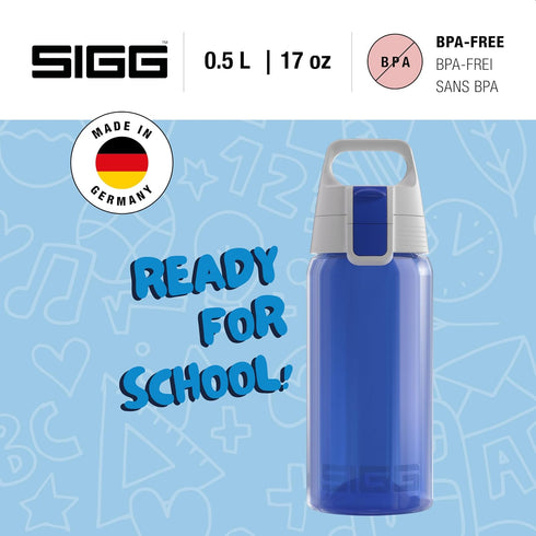 SIGG Kids Water Bottle - VIVA ONE Plain, Leakproof, Lightweight, Dishwasher Safe, BPA Free, 17 Oz