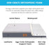Extra Large Orthopedic Dog Bed for Big Dogs, Waterproof with Removable Washable Cover, Grey