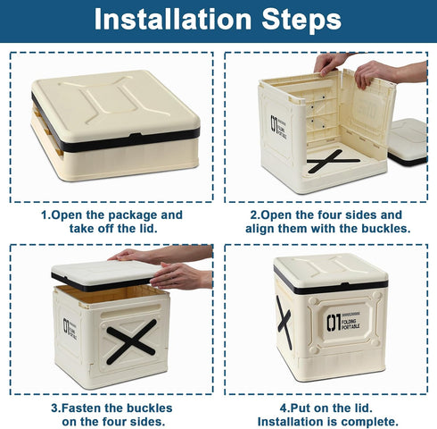 Muopay Portable Toilet for Camping, Portable Toilet for Car, Portable Folding Toilet with Lid, Porta Potty Car Toilet