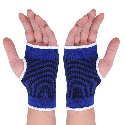 1P Elastic Wrist Support Brace for Sports - Blue, Size