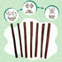 5-6" (15 Count) Nature Gnaws Super Skinny Bully Sticks for Small Dogs - Long Lasting for Light Chewers and Puppies