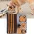 PinzqTrading 60x60cm Pet Sniffing Pad, Dog Cat Foraging Mat, Felt Nose Work Training Blanket with Anti - Skid