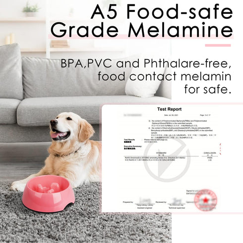 Super Design Slow Feeder Dog Bowl, 1 Cup, Nonslip, Heat-Resistant for Small to Medium Sized Dogs