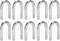 Zerodis 10Pcs U-Shape Elbow Pipe, Stainless Steel Oxygen Pump CO2 Tubing for Aquarium