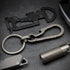 Heavy Duty Titanium Carabiner Clip Hook EDC Keychain - Anti-Lost Quick Release Key Chain for Keys