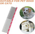 UEETEK Stainless Steel Pet Grooming Comb for Dogs & Cats (Rose Red)