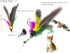 Cat Toys Wand, Retractable Interactive Feather Teaser Cat Toy with Bell, 5pcs Refills