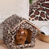 balacoo Dog Bed House, Kitten Bed for Small Dogs, Indoor Tent Bed, Warm Pattern House for Pets, Creative Tent