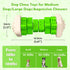 Dog Toys for Aggressive Chewers | Indestructible Chew Toys, Tough Interactive Puzzle Toys for All Sizes (Green, M)