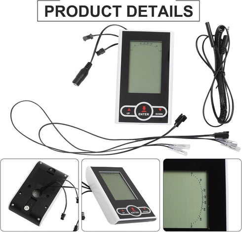 Exercise Bike Speedometer Monitor Display Computer for Fitness Equipment Stationary Bike Elliptical Trainer with Heart