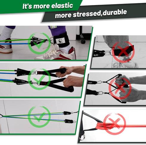 Slim Panda Door Anchor Strap for Resistance Bands, Portable Door Gym Attachment for Home Fitness