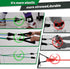 Slim Panda Door Anchor Strap for Resistance Bands, Portable Door Gym Attachment for Home Fitness