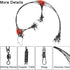 Saltwater Fishing Wire Leader with Swivels Snaps Stainless Steel Fishing Rigs for Lures Bait Hooks