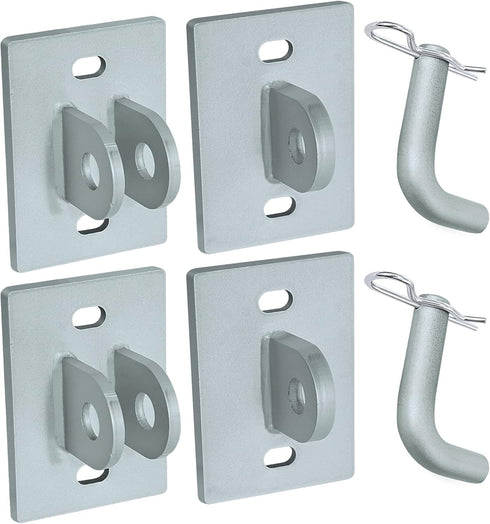 Stationary Dock Connector Hinge Kit, Galvanized Floating Dock Hinge Kit with 1/4" Thickness Hardware Dock Brackets,