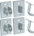 Stationary Dock Connector Hinge Kit, Galvanized Floating Dock Hinge Kit with 1/4" Thickness Hardware Dock Brackets,