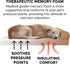 Furhaven Memory Foam Dog Bed for Medium/Small Dogs with Removable Bolsters & Washable Cover, Quilted Sofa, Toasted