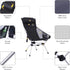 Backpacking 2 Nice C Ultralight High Back Folding Camping Chair, Collapsible Chair, Compact & Heavy Duty Outdoor