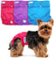 Paw Inspired Washable Reusable Dog Diapers for Female Dogs in Heat, Cloth Diapers (Assorted (White Lining), X-Small, 3