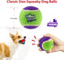 Gigwi Squeaky Tennis Ball Dog Toys - Interactive Dog Ball for Small and Medium Dogs Training, 2.5” Rubber Toy (3 Pack)