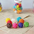 Benvo Rattan Balls 32 Pack, 1.2 inch Wicker Ball for Birds, Chewing Pet Toys, Multi-colored