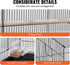 VEVOR 30 Inch Flight Bird Cage, Stackable with Slide-Out Tray, Small Parrots Birdcage for Cockatiels and Budgies