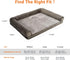Amazon Basics Foam Living Room Couch Dog Pet Bed, X-Large, 44 x 35 x 8 inches, Removable Cover, Brown
