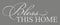 Wall Decor Plus More WDPM3308 Bless This Home Elegant Cursive Vinyl Wall Decal Lettering, Warm Gray, 32 x 11.5-Inch