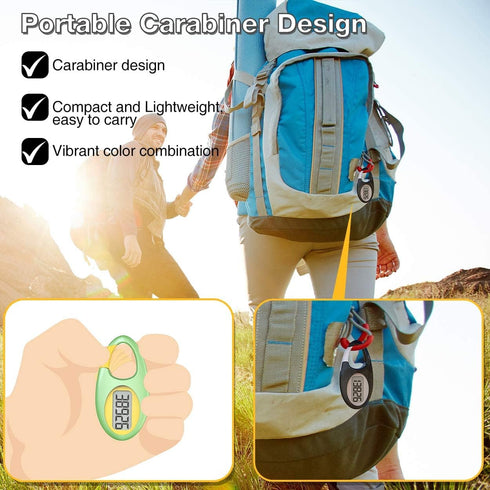 Simple 3D Step Counter, Walking Pedometer with Neck Lanyard for Men, Women, Teens