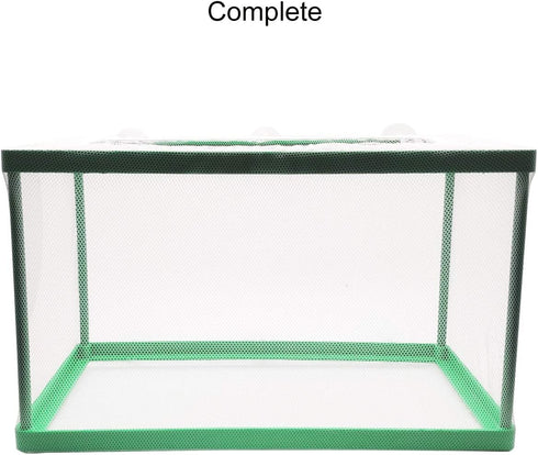 Aquarium Fish Breeder Box, Hatching & Spawning Incubator with Water Isolation Net Hatchery