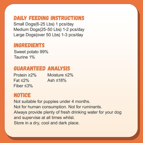 27-31 Counts Pawmate Sweet Potato Dog Treats, Healthy Low Fat Dog Chews Rawhide Free Grain Free Training Treats