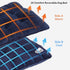 2 1 Mattress,35.4" 22.8", FUNNY FUZZY in Dog Bed Crate Pad Mat, Washable Reversible Pet Floor Mats,Fluffy Kennel Pad