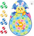 Yquqwn Easter Chicken Dart Board Game Set with 12 Sticky Balls, Easter