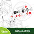 Roykaw Golf Cart Ignition Switch and Key for Club Car DS 1996-Up Models, Replaces OEM # 101826301
