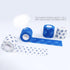 Pet Cohesive Bandage Wrap Tape, Self-Adhering Elasticity Gauze Rolls for Dogs, Cats, Horses, Birds (White and Blue)